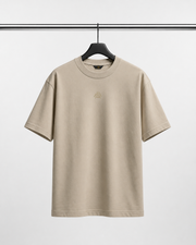 Camiseta Oversize Beige – August Técnica, Neutra y Moderna