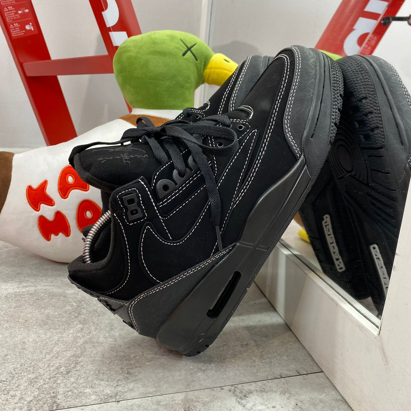 Sneakers Zapatos Travis Scott Negros Zapatos Jordan Retro