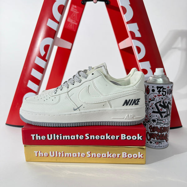 Zapatillas NK Air Force 1 Low White-Grey – Estilo Minimalista y Versátil