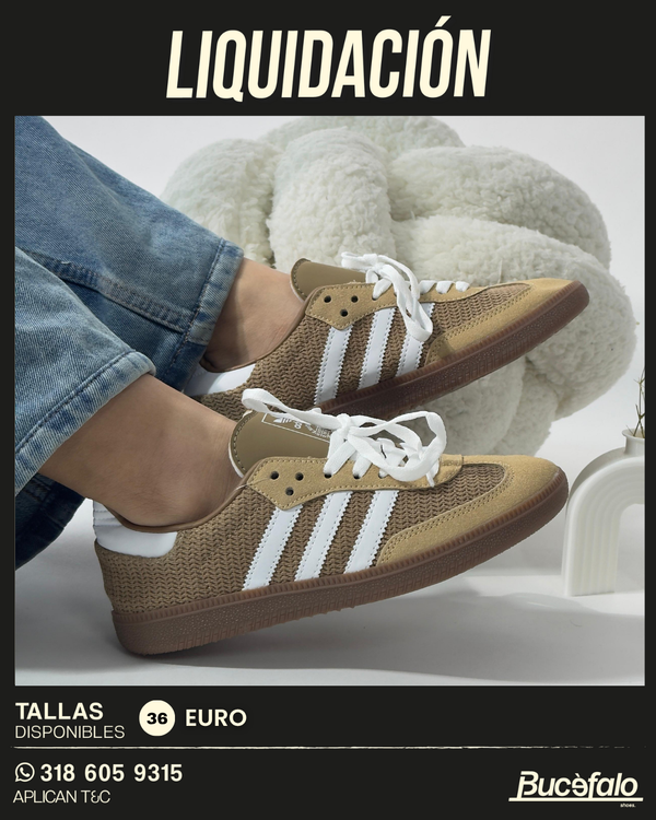 Zapatillas ADDS Samba Knit – Textura y Estilo Natural 🧶