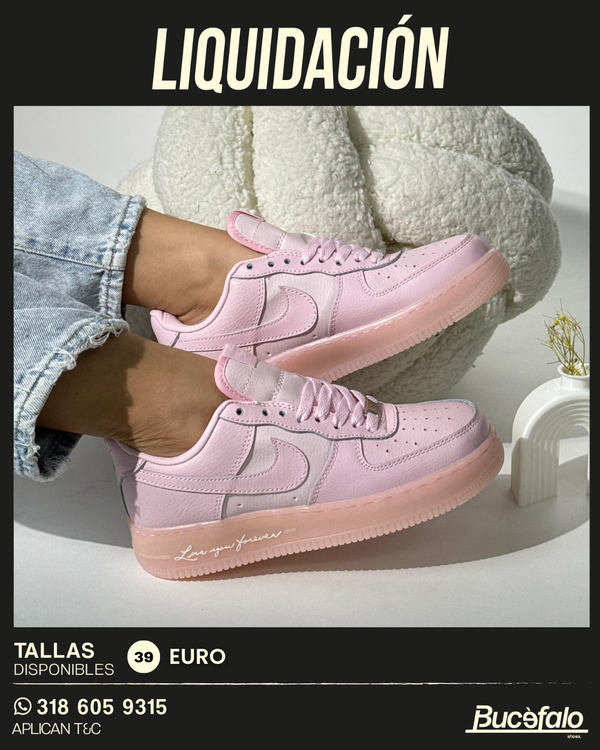 Zapatillas NK Air Force Pink – Amor en Cada Paso 💖