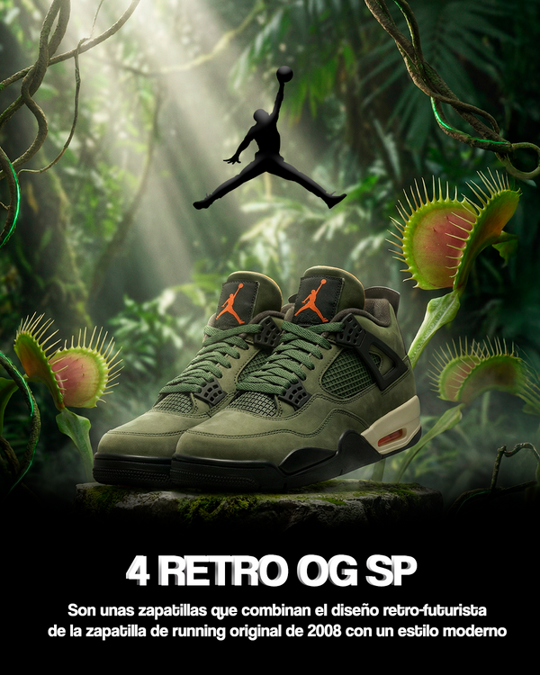 JDN 4 Retro SE Olive – Estilo Urbano y Diseño Premium