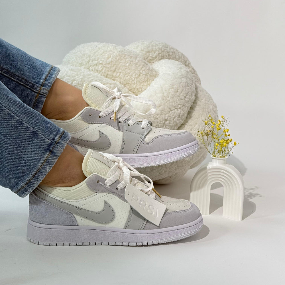 Paris Tenis Nike Blancos Con Gris Nike Dunk Low NBA Paris Blanco