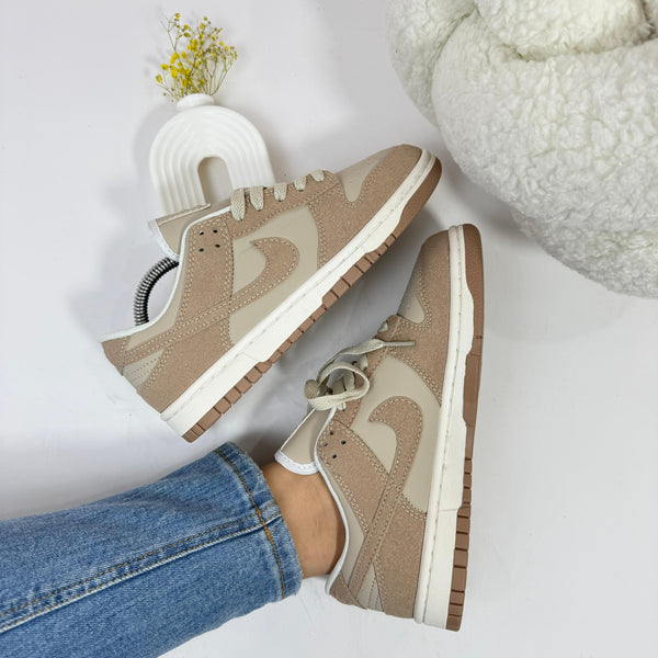NK Dunk Low Beige Suede – Estilo Neutro y Textura Premium