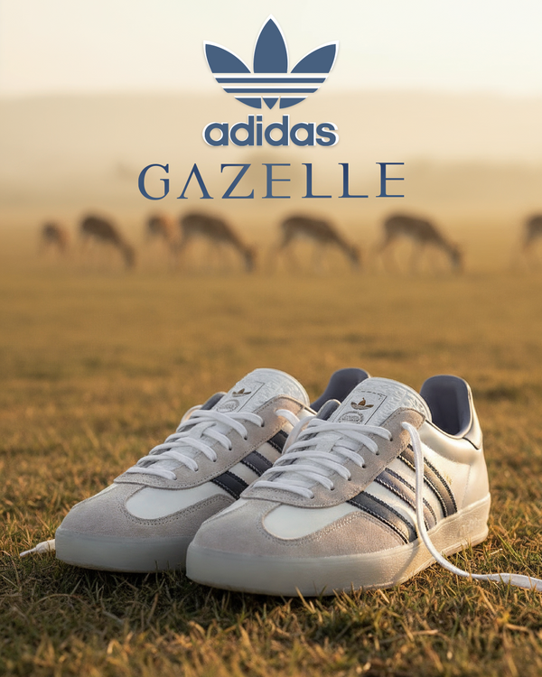 ADDS Gazelle Blanco/Azul – Estilo Retro y Versatilidad Clásica