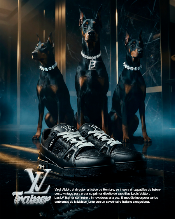 Zapatillas LV Urbanas Premium Trainer Low – Elegancia Total en Negro
