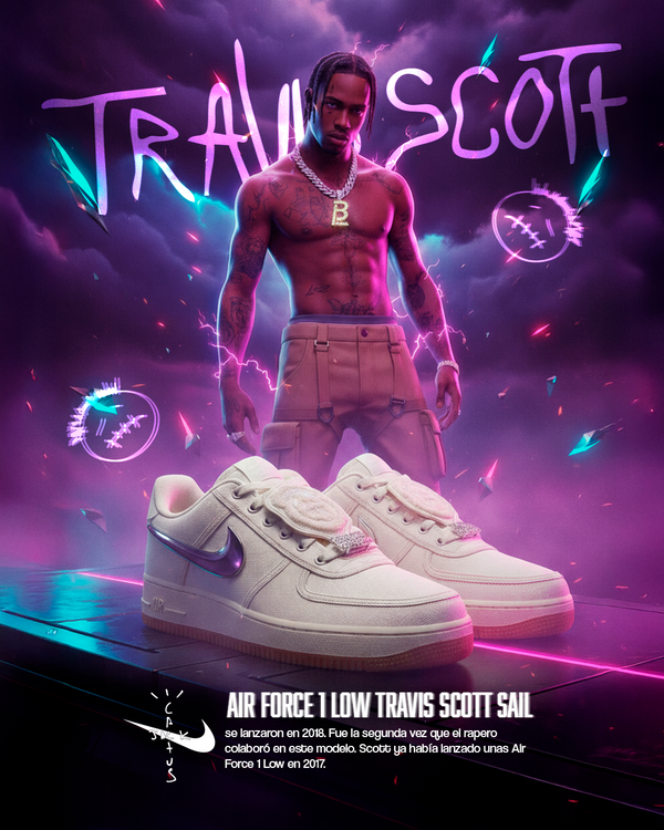 NK AF1 Travis Scott – Diseño Exclusivo y Estilo Inconfundible