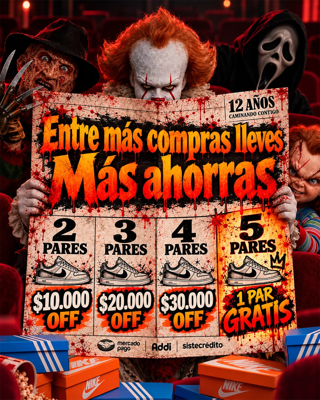 Entre más compras, más ahorras · Promociones por cantidad en pares elegibles