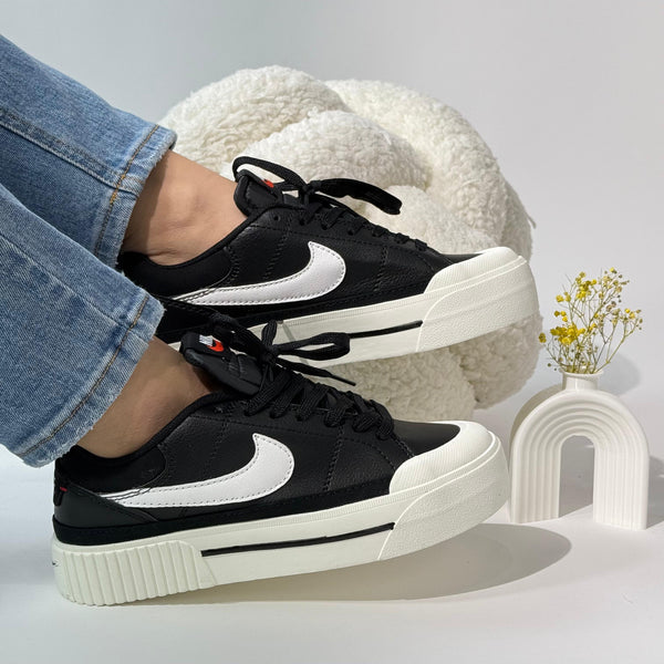 NK Blazer Low Platform Black – Estilo Clásico con Plataforma Moderna
