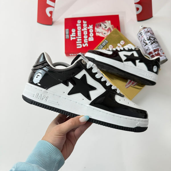 BAPE STA Low Blanco/Negro – Estilo Urbano Icónico