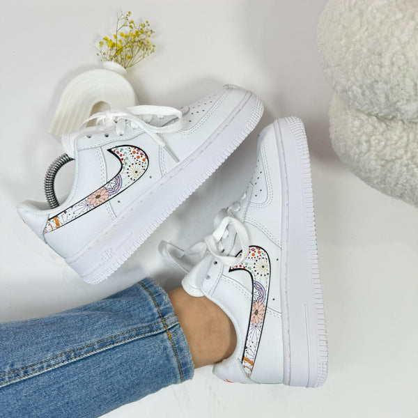 NK Air Force 1 Floral – Estilo Clásico con Swoosh Personalizado