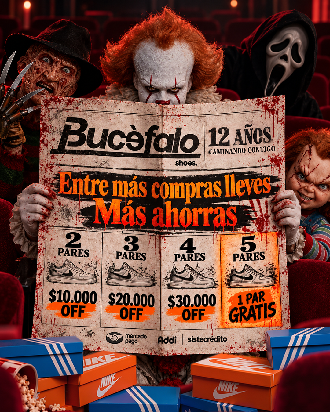 Banner Halloween octubre entre más compras más ahorras mobile