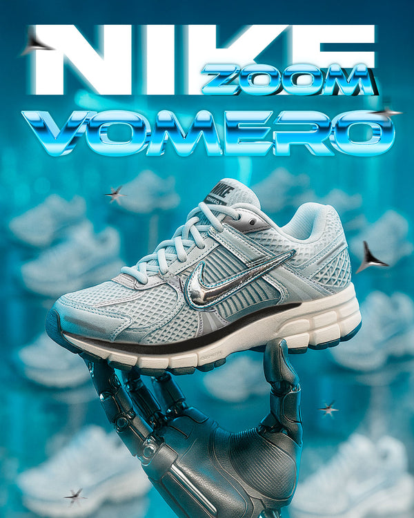 Zapatillas NK Zoom Vomero 5 Blanco Plata – Estilo Futurista Minimal 👟⚪