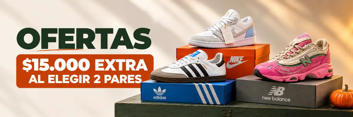 Ofertas · $15.000 extra al elegir 2 pares